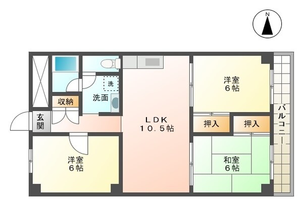 姫路駅 徒歩22分 7階の物件間取画像